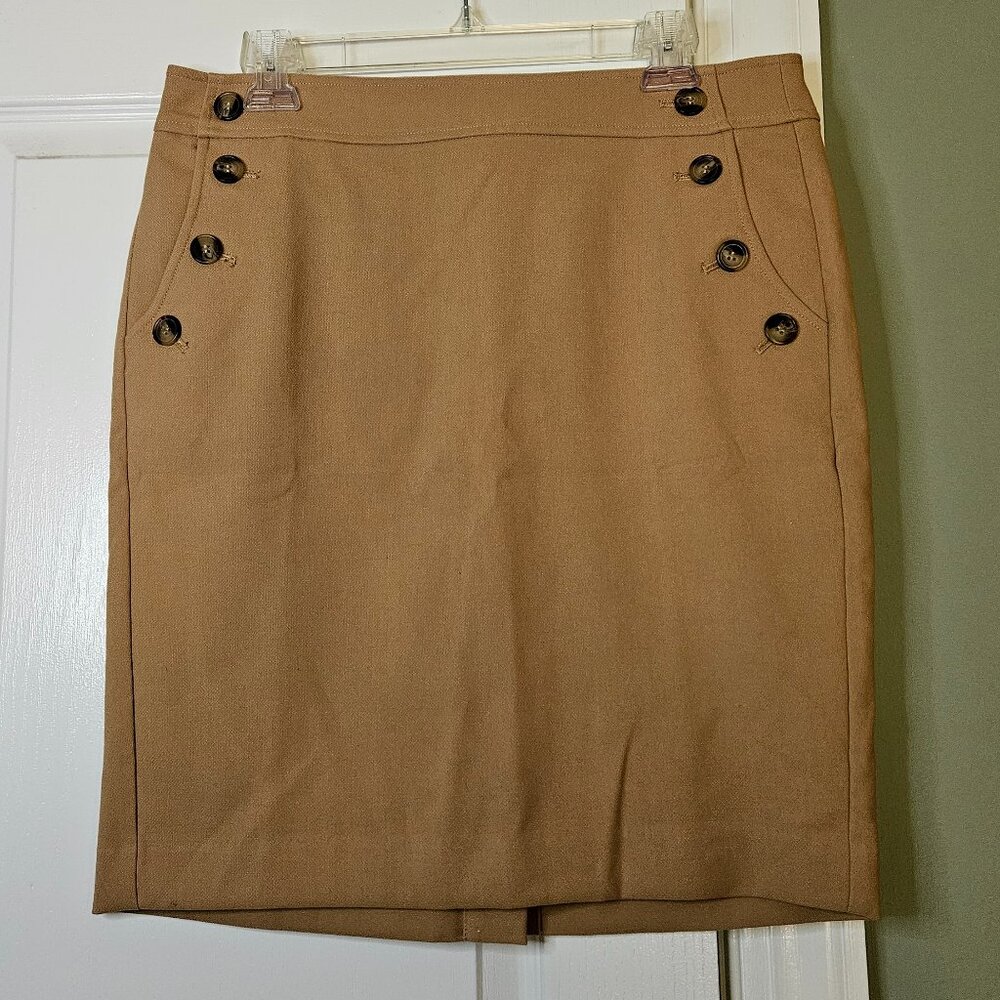 NWT Loft Size 10 Tan Mini Pencil Skirt‎